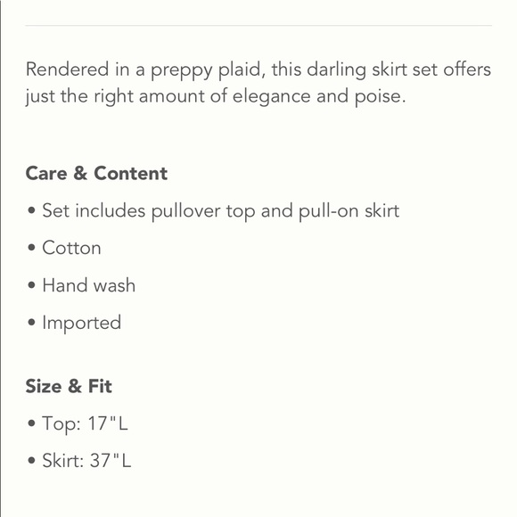 ✨ Set! Anthropologie Plaid Skirt Set Sz M - Picture 6 of 6